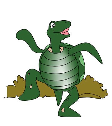 Dancing Turtle Coloring Pages